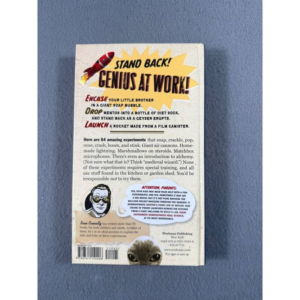 Totally Irresponsible Science Book Sean Connolly Hardcover‎ Kids STEM Homeschool